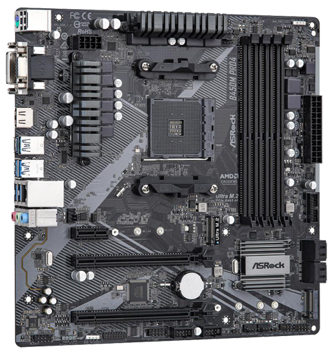 ASRock B450M PRO4 R2.0 AM4 Micro ATX AMD Motherboard - Newegg.com